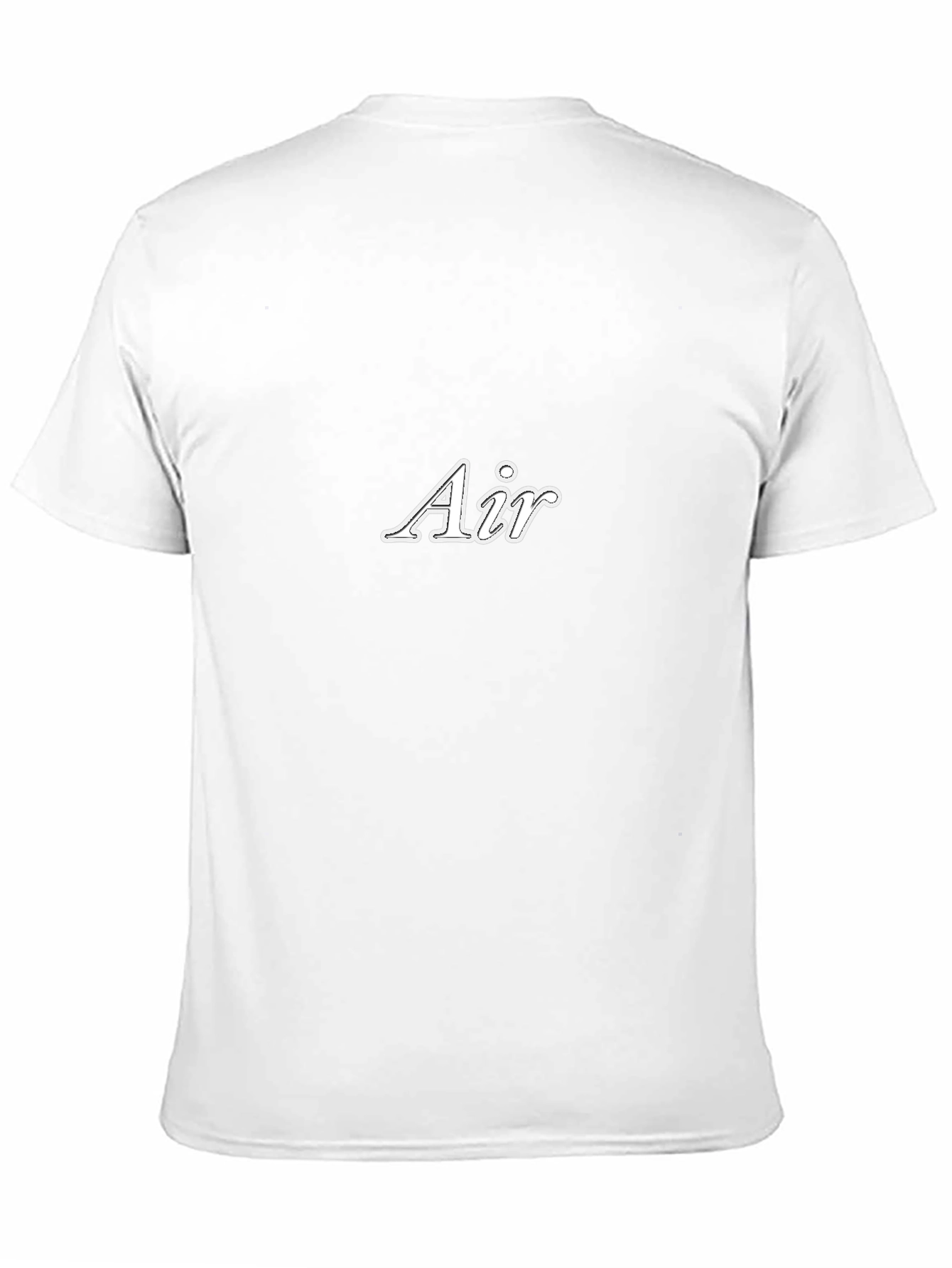 Air Graphic Print Black Crew Neck T-Shirt