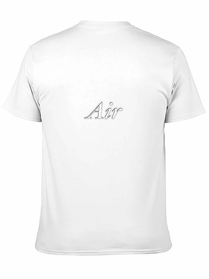 Air Graphic Print Black Crew Neck T-Shirt