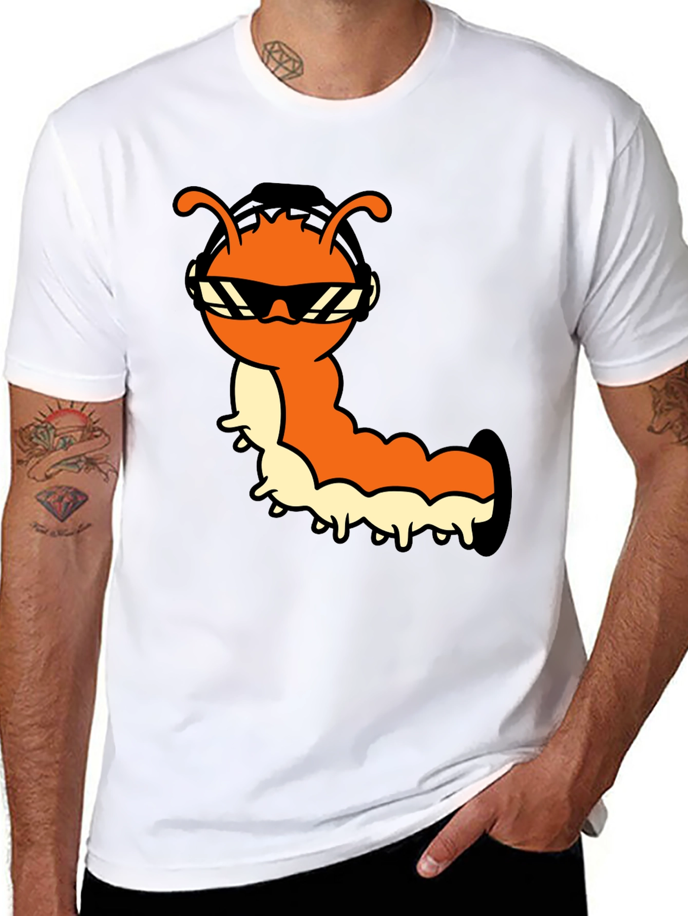 Cool Caterpillar T-Shirt - Fun Graphic Tee