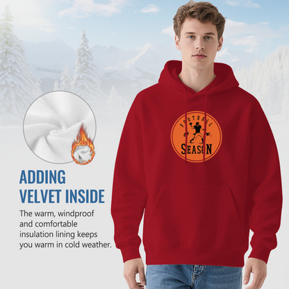 Vintage Football Season Graphic Hoodie