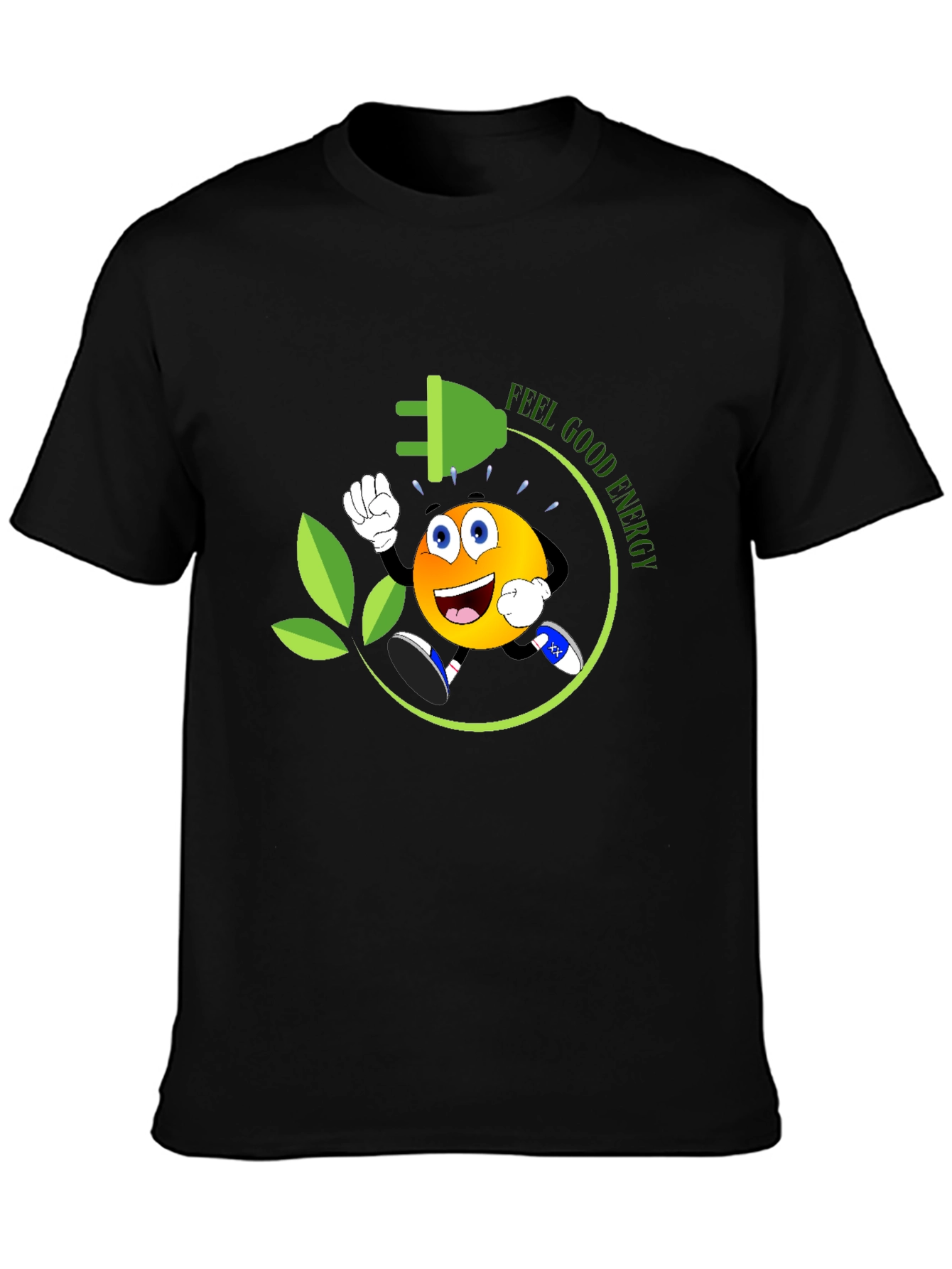 Feel Good Energy Black T-Shirt