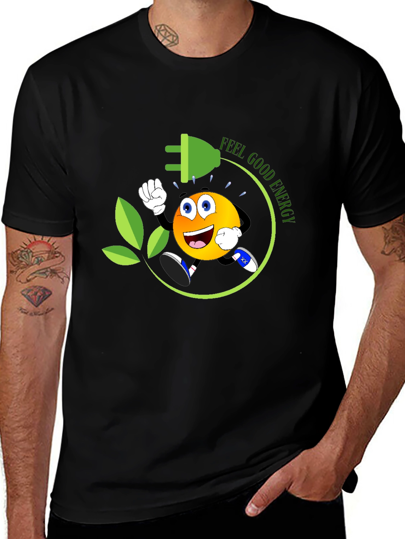 Feel Good Energy Black T-Shirt