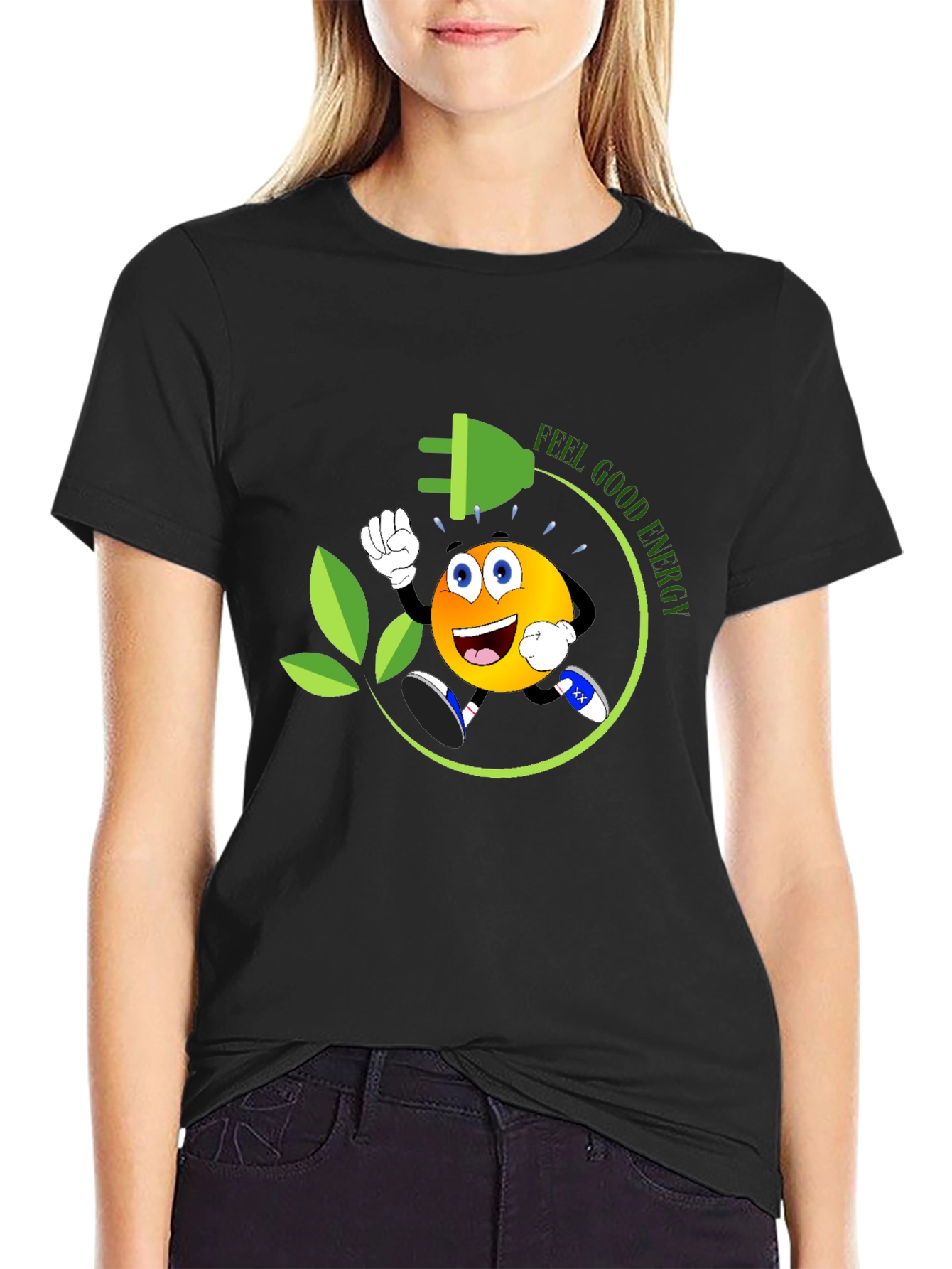 Feel Good Energy Black T-Shirt
