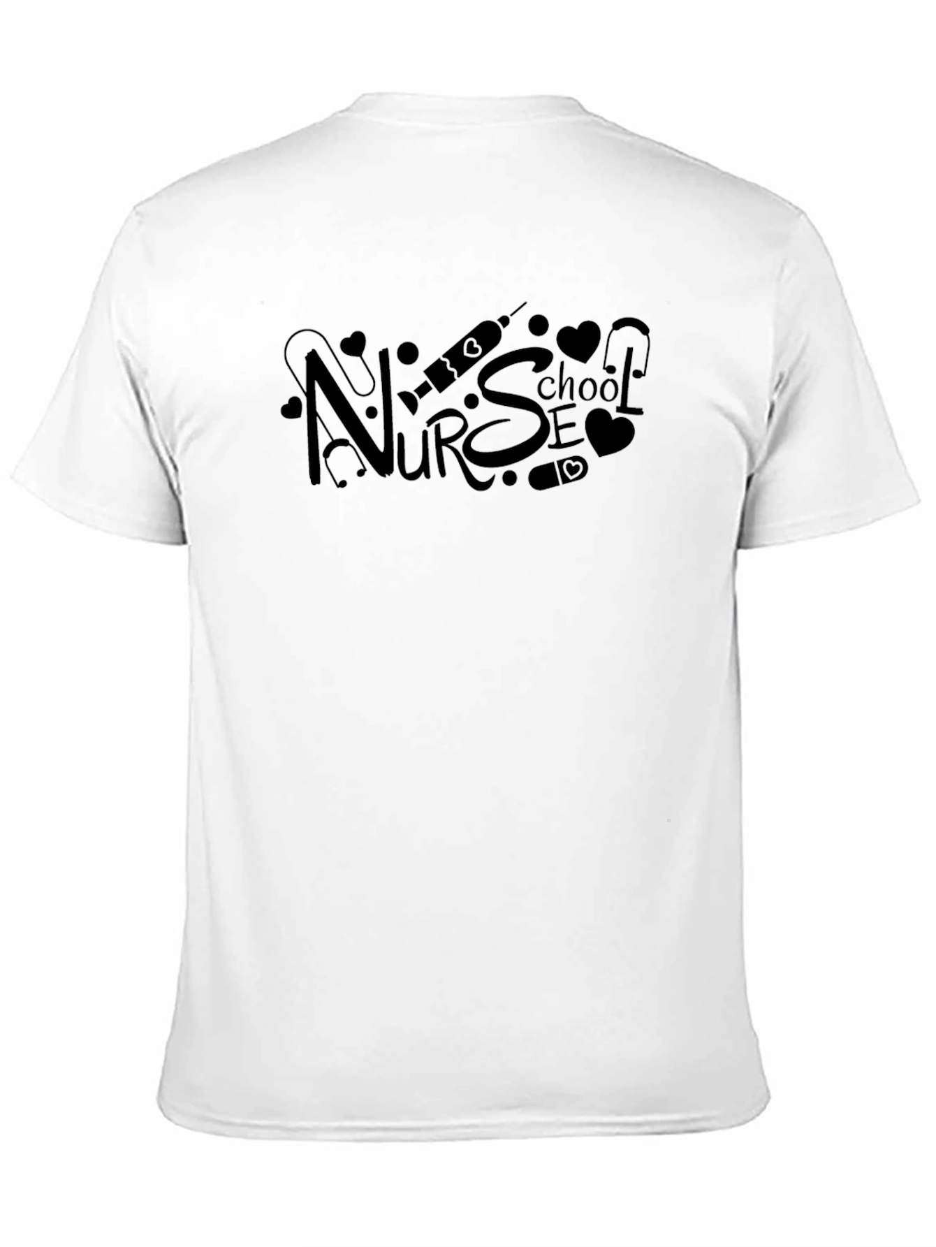 Nurse School Black Graphic Tee