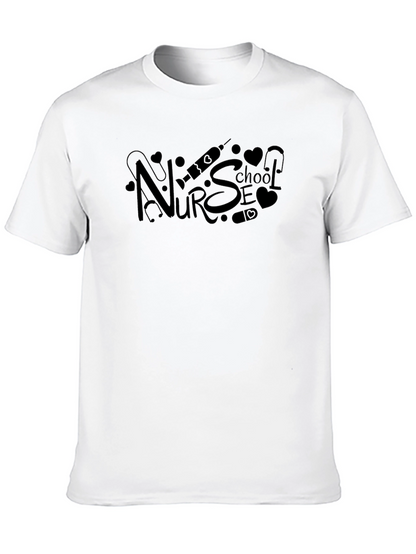 Nurse School Black Graphic Tee