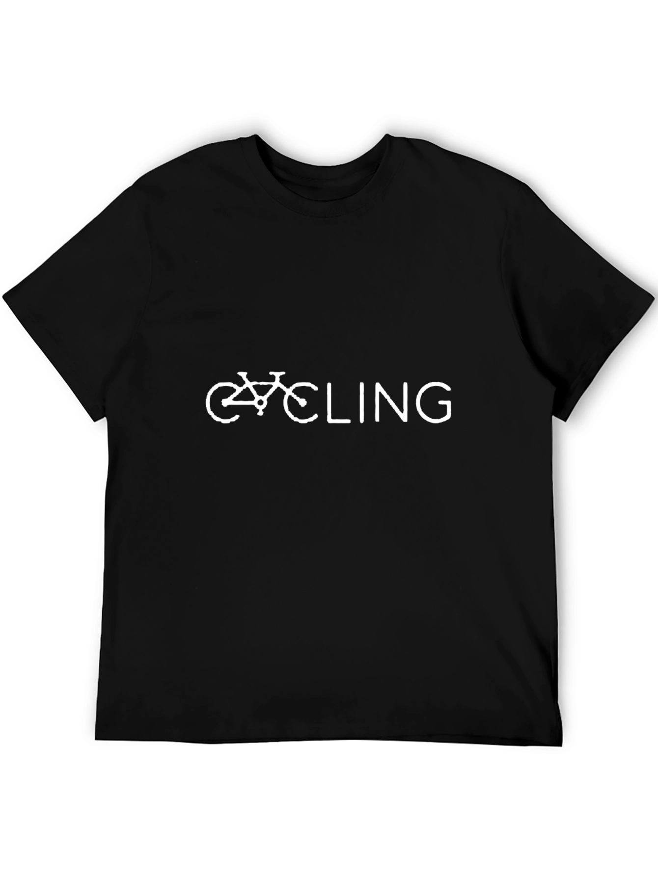 Cycling Graphic T-Shirt - Black Stylish Comfortable