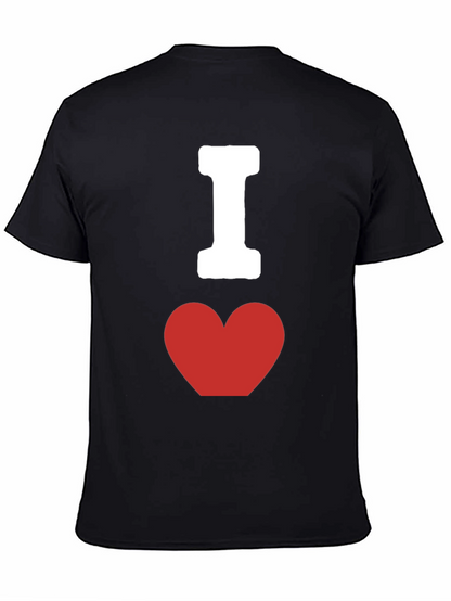 I Heart Graphic Tee - Classic Black Cotton T-Shirt