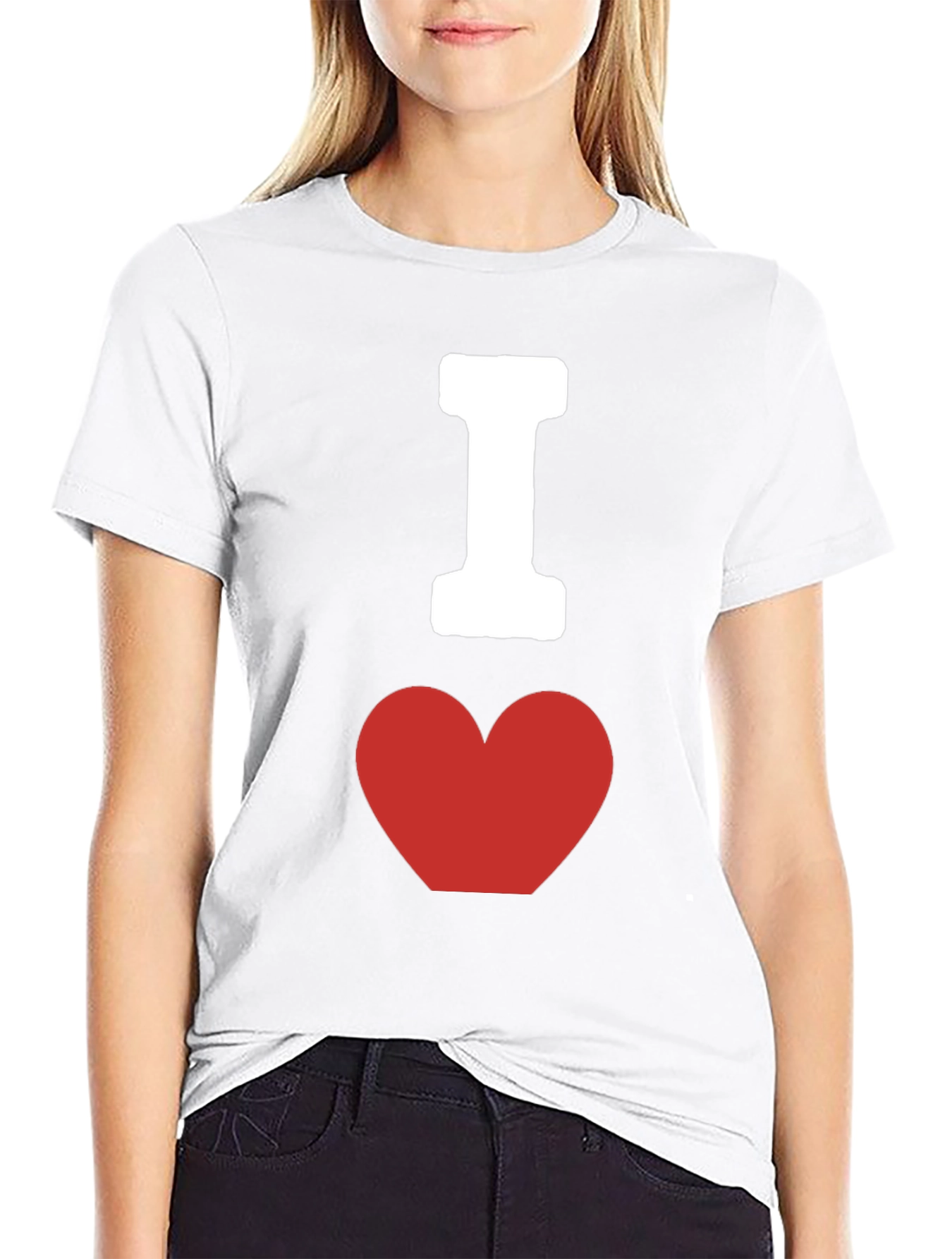 I Heart Graphic Tee - Classic Black Cotton T-Shirt