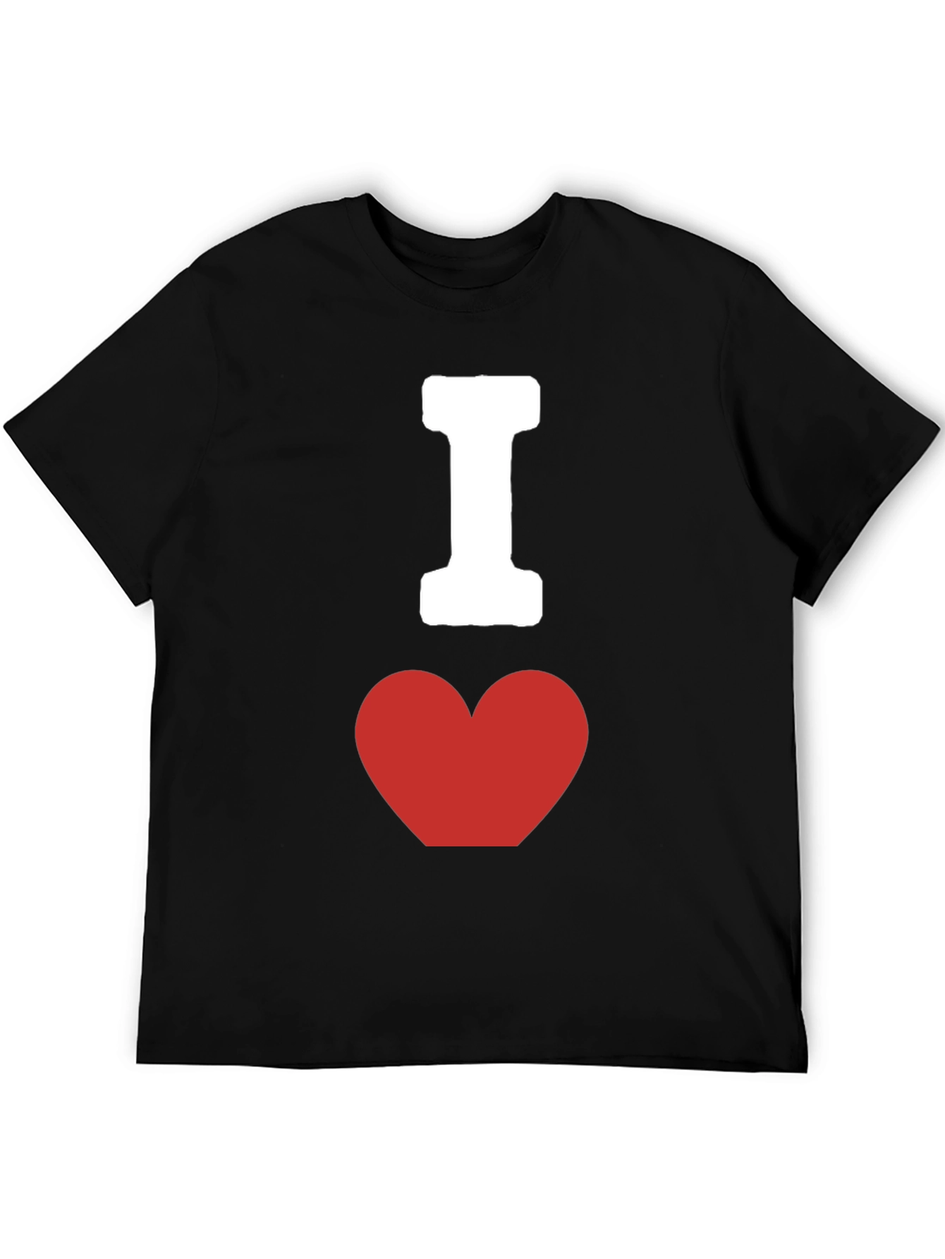 I Heart Graphic Tee - Classic Black Cotton T-Shirt