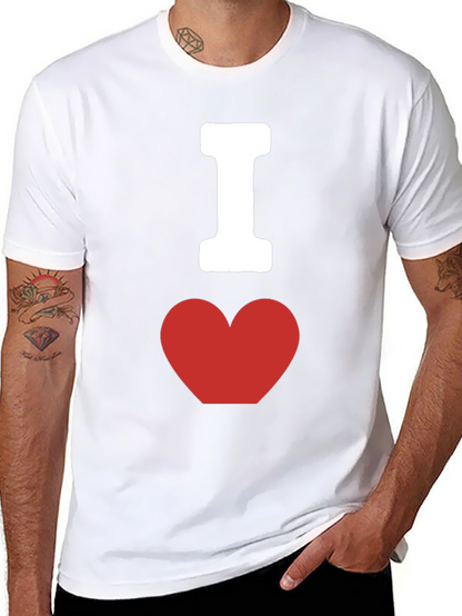 I Heart Graphic Tee - Classic Black Cotton T-Shirt