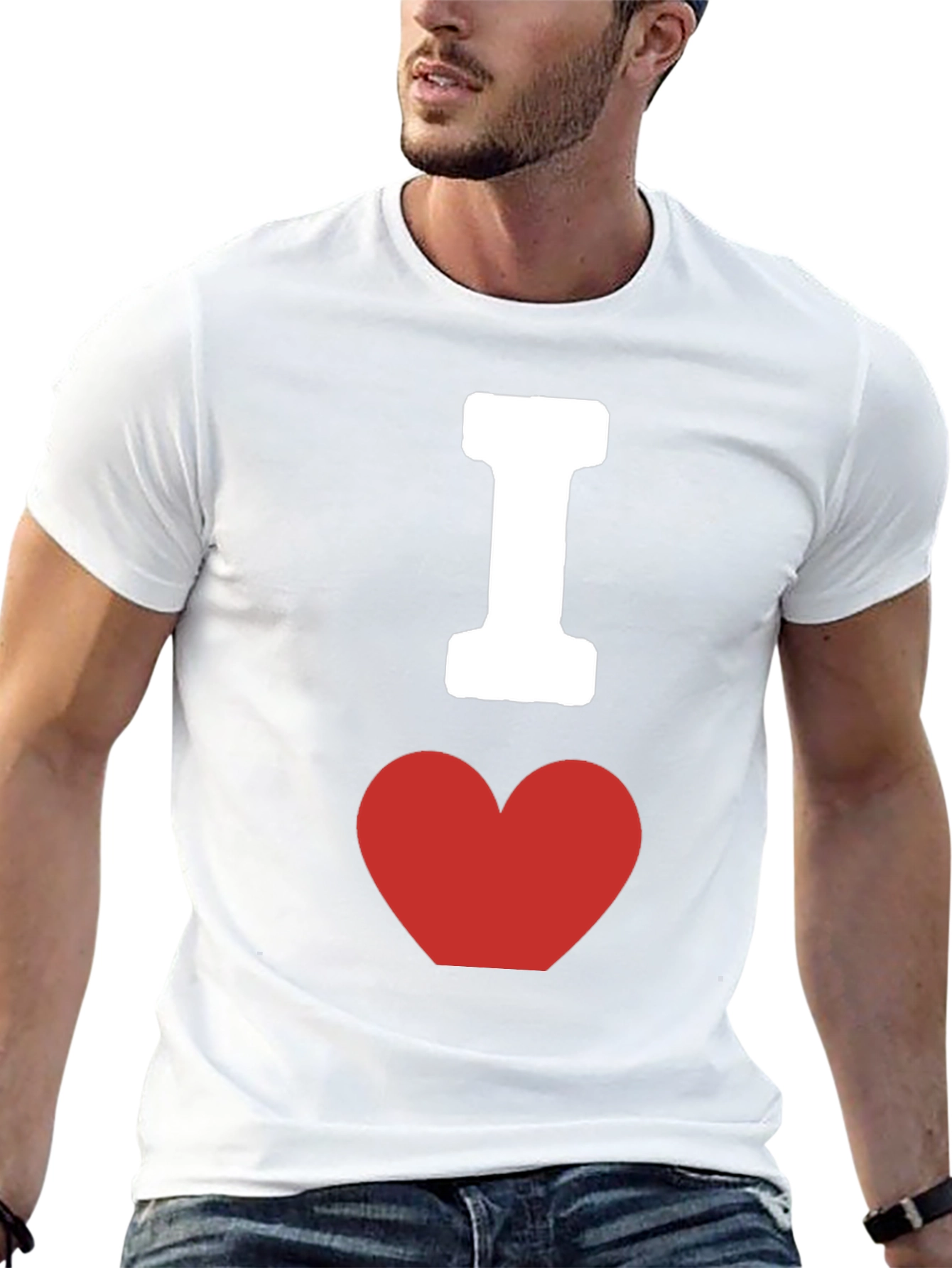 I Heart Graphic Tee - Classic Black Cotton T-Shirt