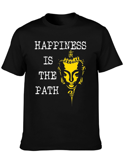 Happiness Is The Path Buddha Graphic Tee