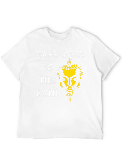 Happiness Is The Path Buddha Graphic Tee