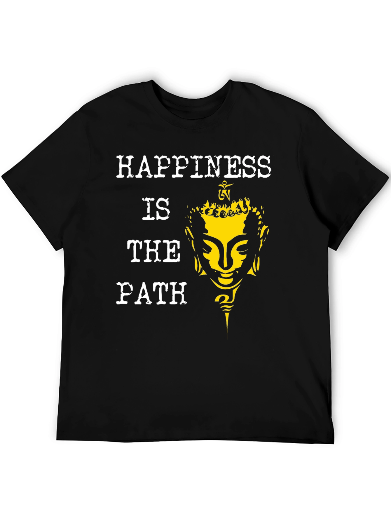 Happiness Is The Path Buddha Graphic Tee