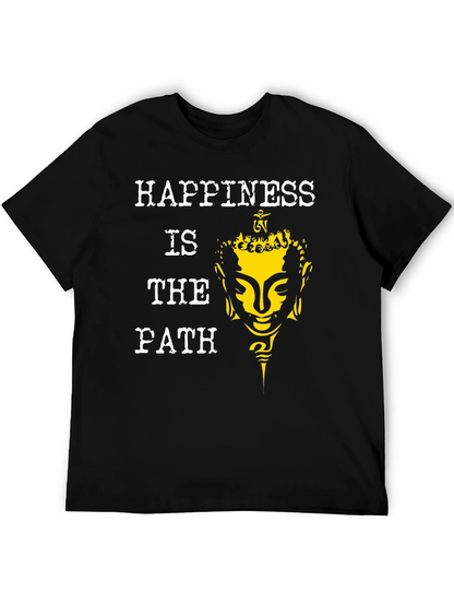 Happiness Is The Path Buddha Graphic Tee