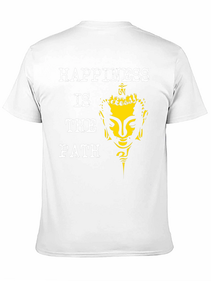 Happiness Is The Path Buddha Graphic Tee