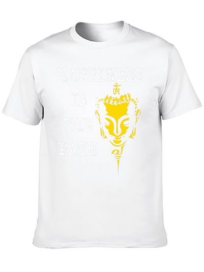 Happiness Is The Path Buddha Graphic Tee