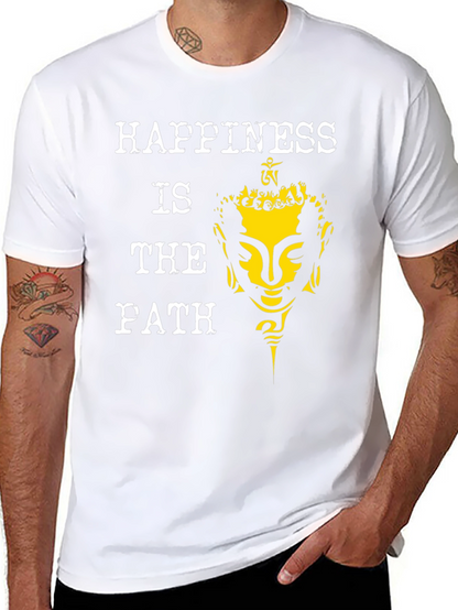 Happiness Is The Path Buddha Graphic Tee