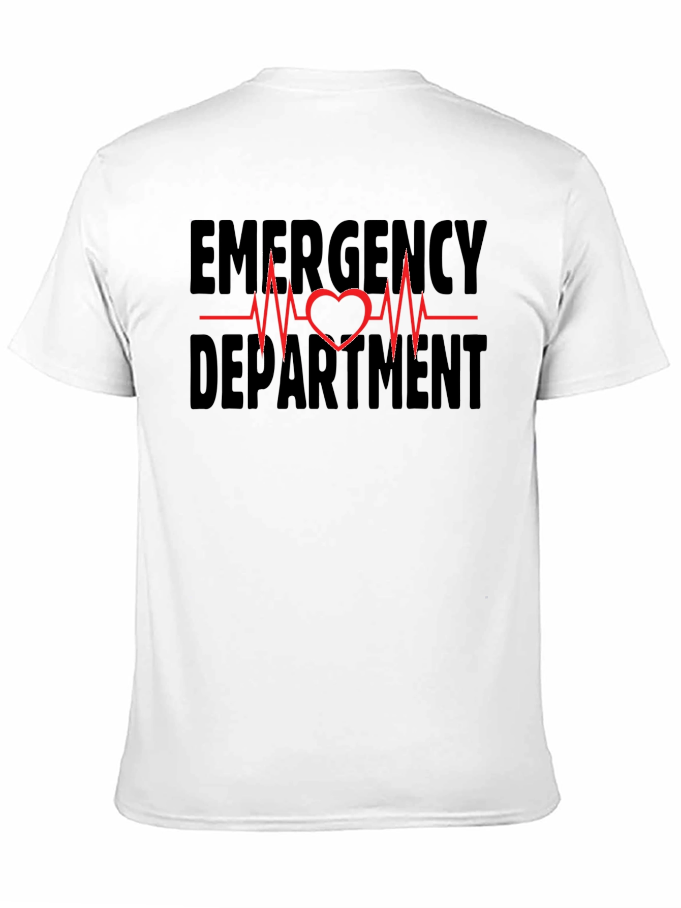 Emergency Department Heartbeat Graphic Tee - Black