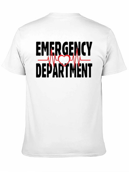 Emergency Department Heartbeat Graphic Tee - Black