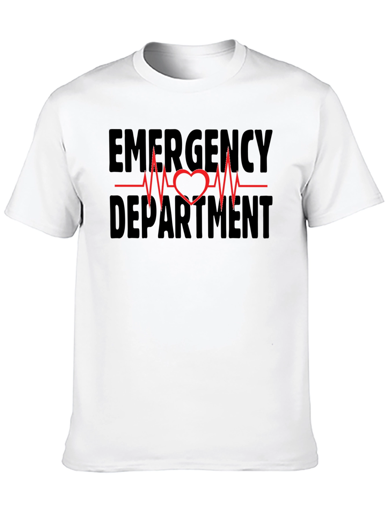 Emergency Department Heartbeat Graphic Tee - Black