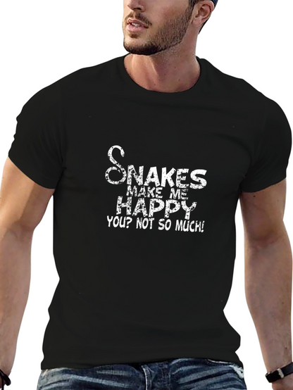 Snakes Make Me Happy Graphic Tee