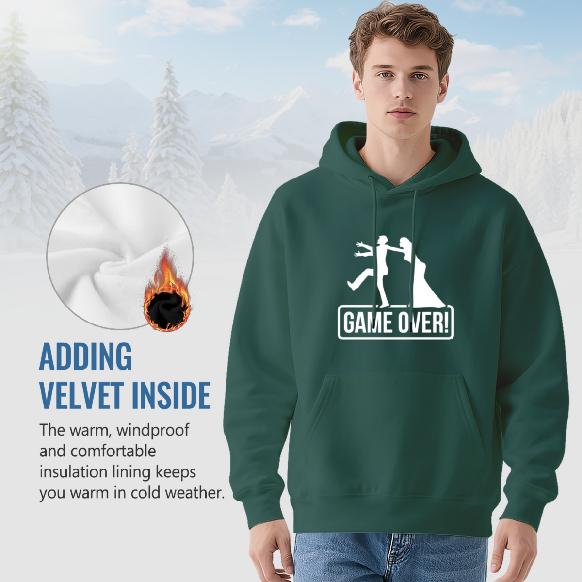 Unisex Graphic Hoodie - Inspirational Quote