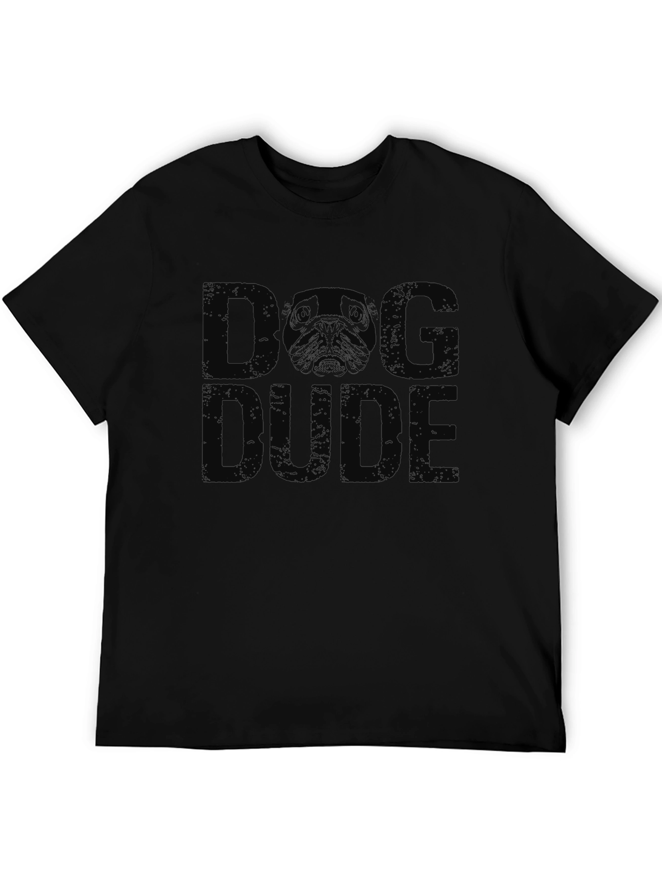 Dog Dude Graphic T-Shirt - Black