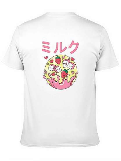 Strawberry Milk Kawaii Graphic T-Shirt
