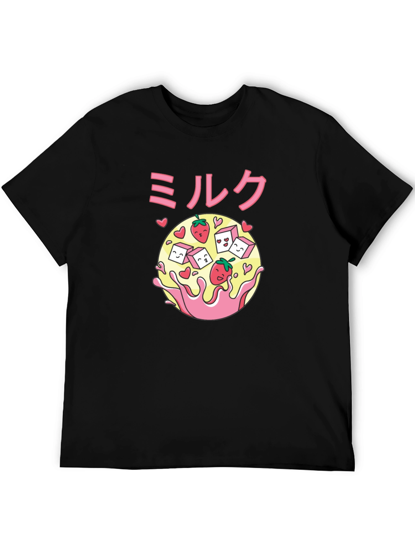 Strawberry Milk Kawaii Graphic T-Shirt