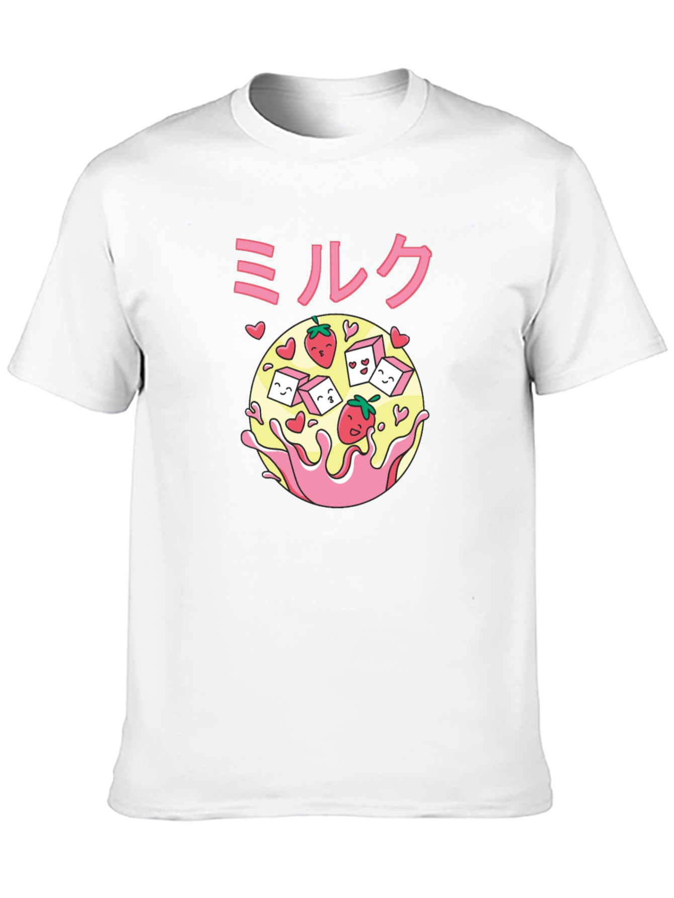 Strawberry Milk Kawaii Graphic T-Shirt