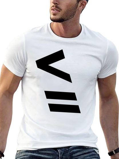 Minimalist Black T-Shirt with Abstract Design