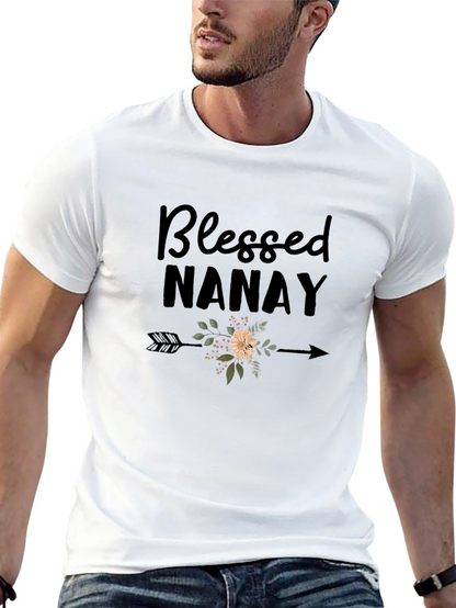 Blessed Nanay Graphic Tee - Black T-Shirt