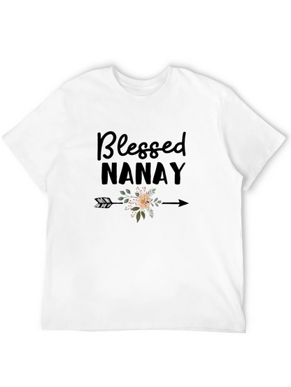 Blessed Nanay Graphic Tee - Black T-Shirt