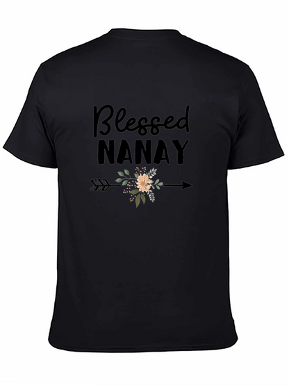 Blessed Nanay Graphic Tee - Black T-Shirt