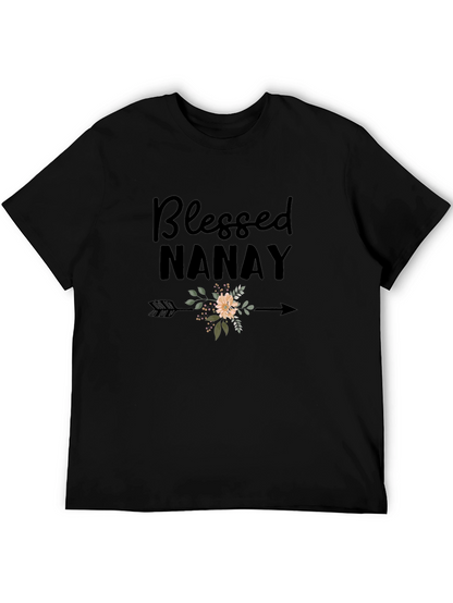 Blessed Nanay Graphic Tee - Black T-Shirt