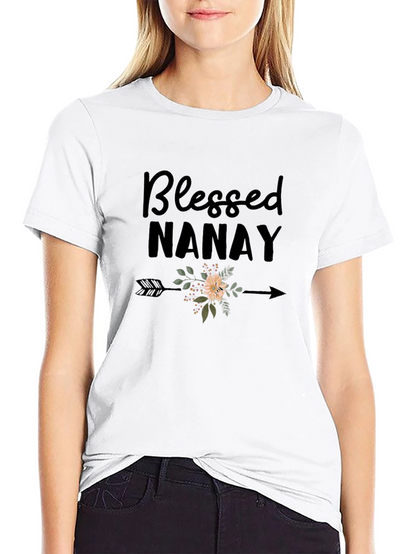 Blessed Nanay Graphic Tee - Black T-Shirt