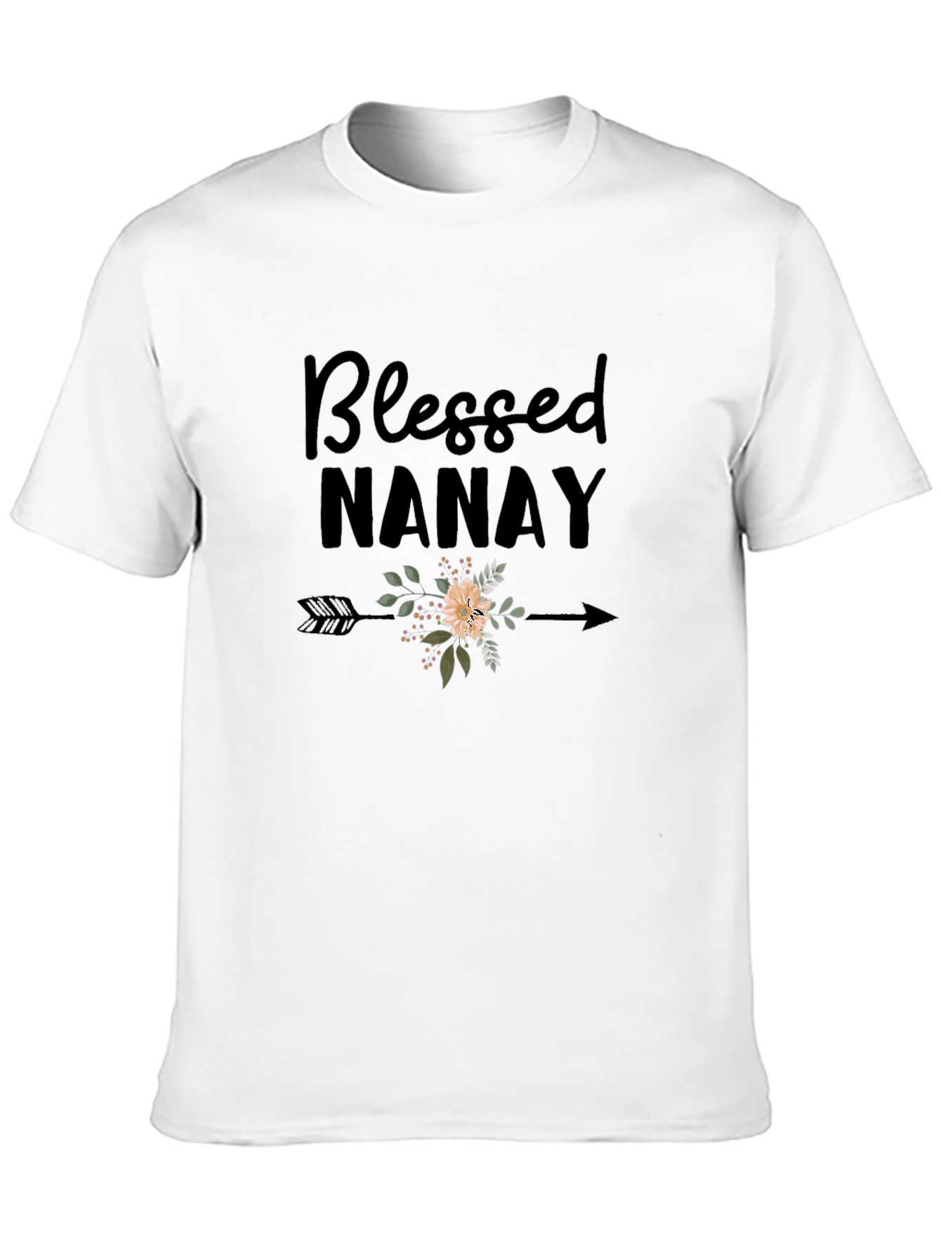 Blessed Nanay Graphic Tee - Black T-Shirt