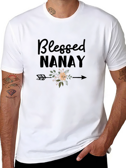 Blessed Nanay Graphic Tee - Black T-Shirt