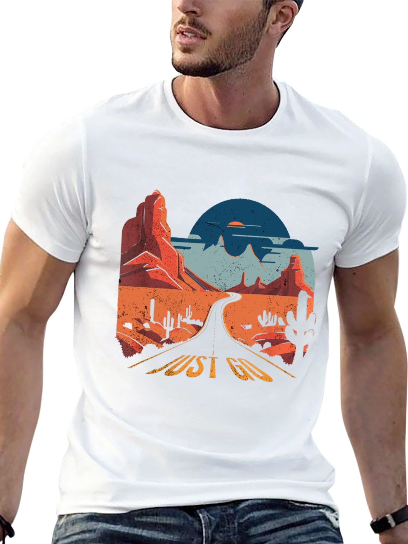 Just Go Graphic Tee - Desert Road Trip T-Shirt
