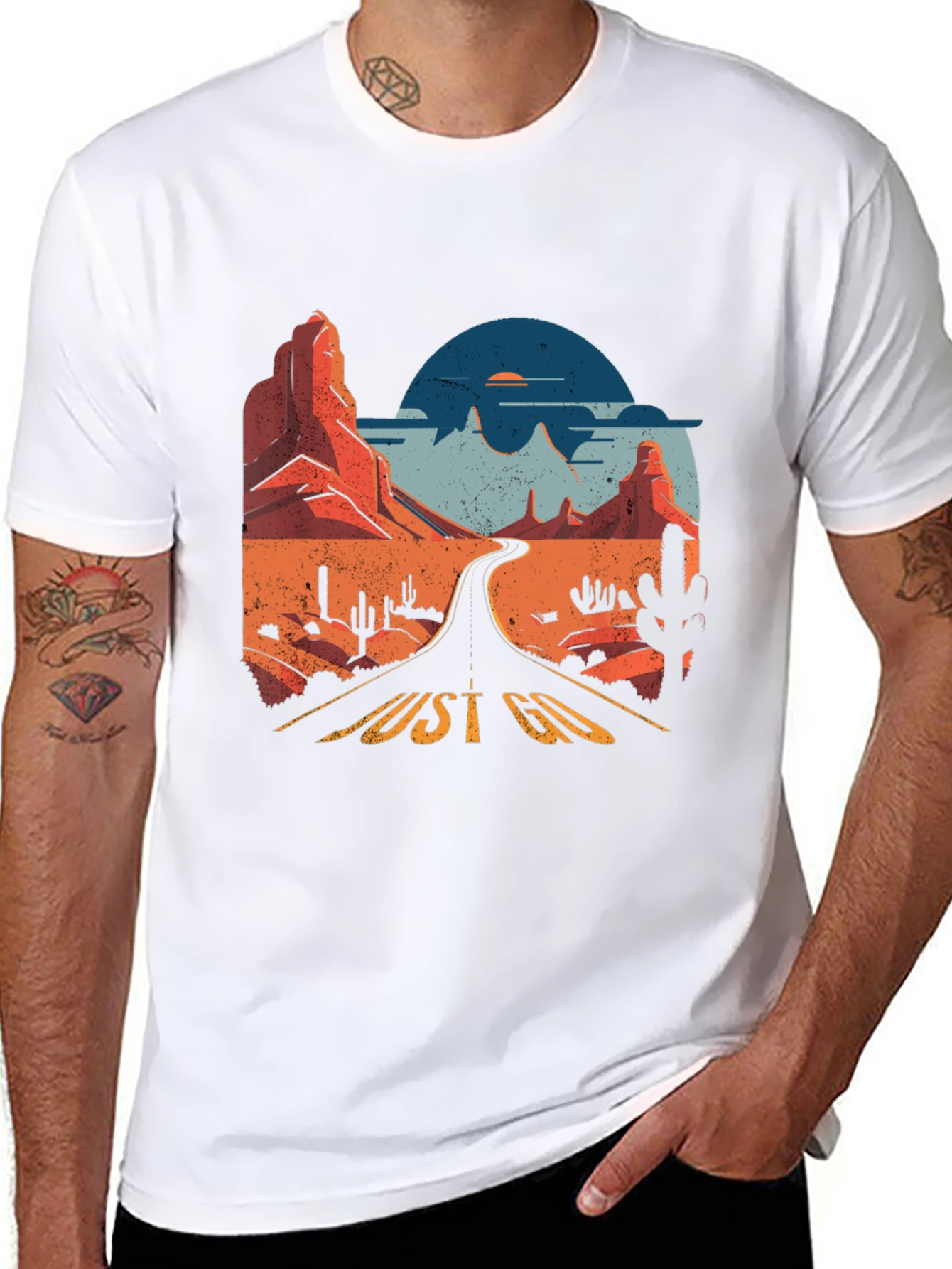 Just Go Graphic Tee - Desert Road Trip T-Shirt