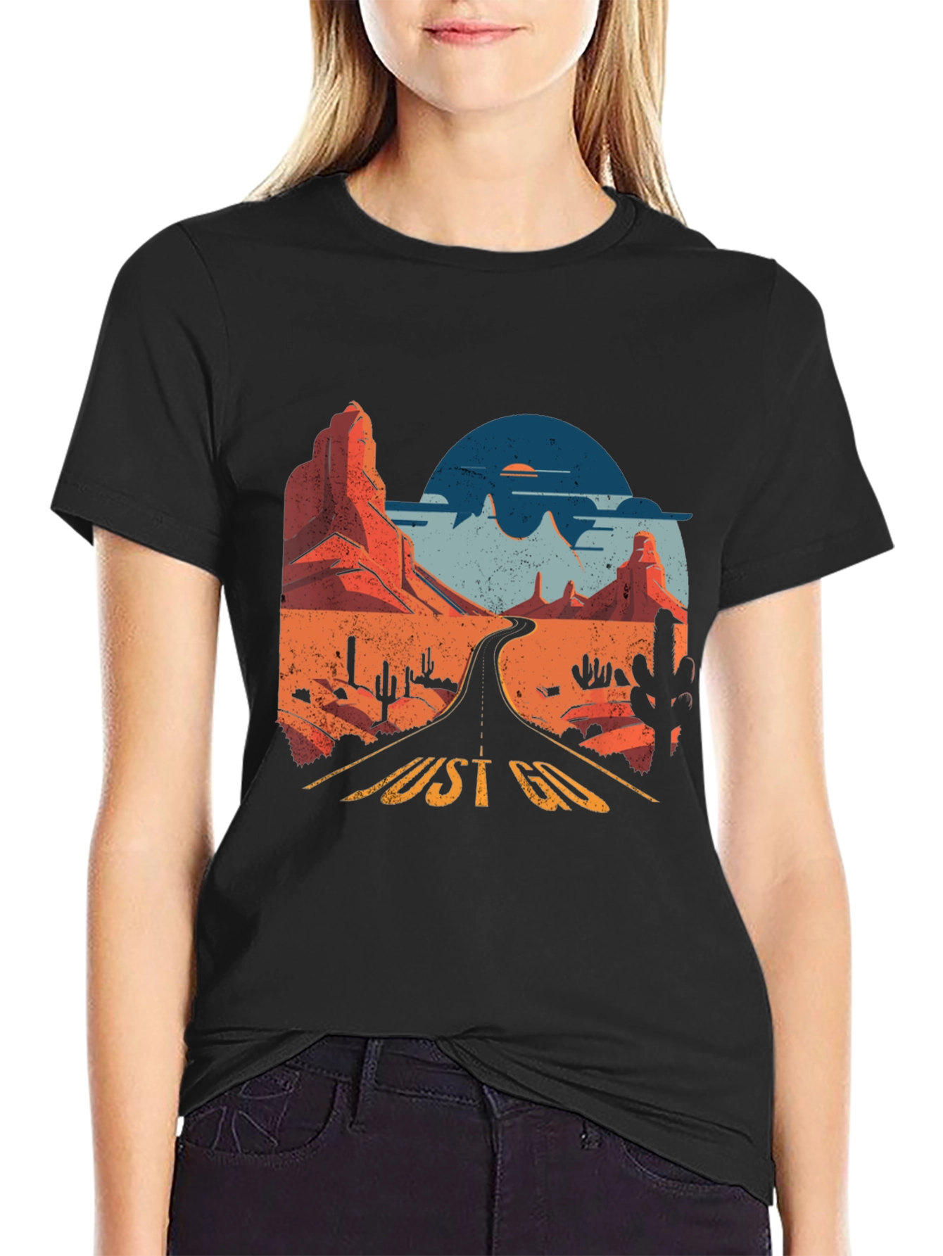 Just Go Graphic Tee - Desert Road Trip T-Shirt