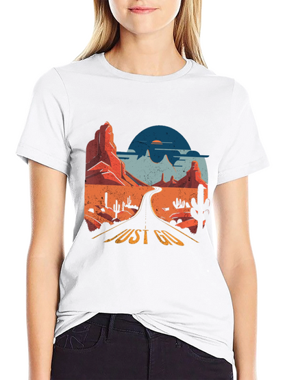 Just Go Graphic Tee - Desert Road Trip T-Shirt