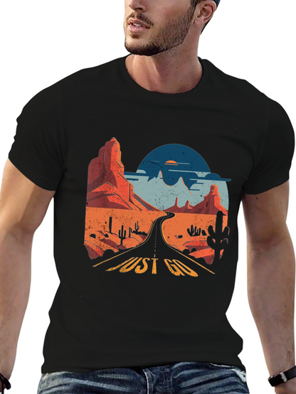 Just Go Graphic Tee - Desert Road Trip T-Shirt