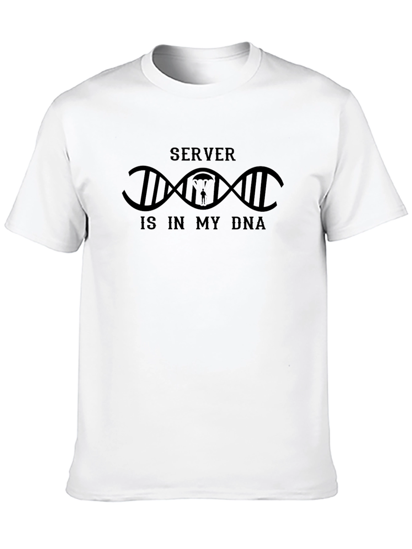 Server Is In My DNA Black T-Shirt