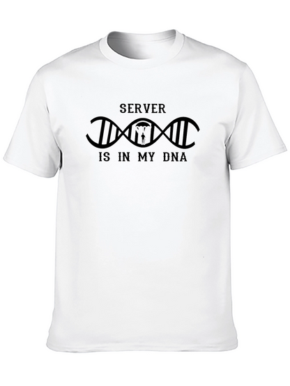 Server Is In My DNA Black T-Shirt