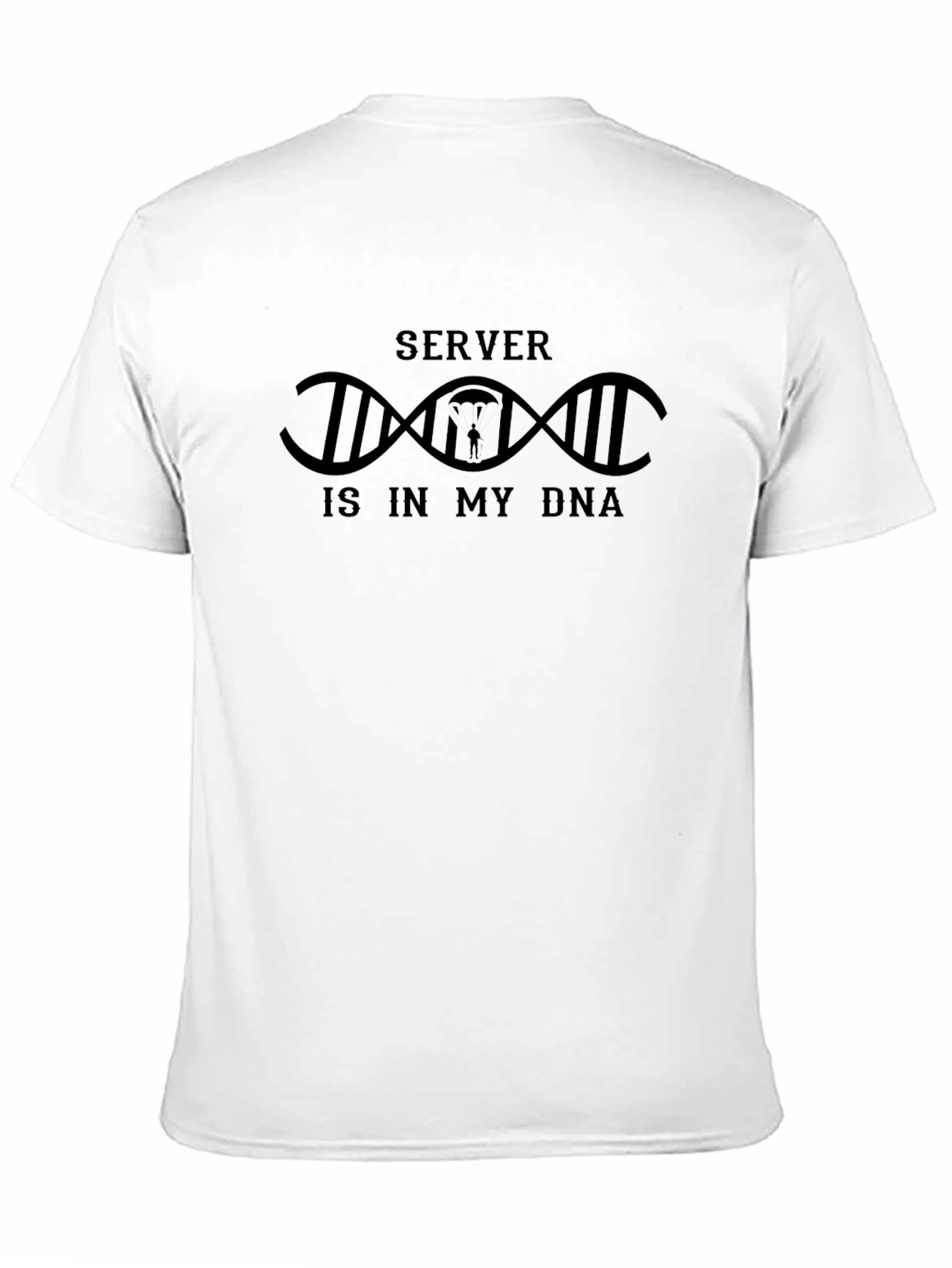 Server Is In My DNA Black T-Shirt