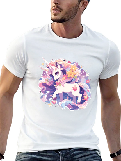 Magical Unicorn Graphic Tee - Black