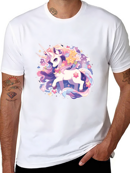 Magical Unicorn Graphic Tee - Black