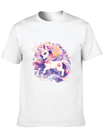 Magical Unicorn Graphic Tee - Black